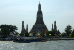 Wat Arun as seen from a boat trip on the Chao Phraya River.