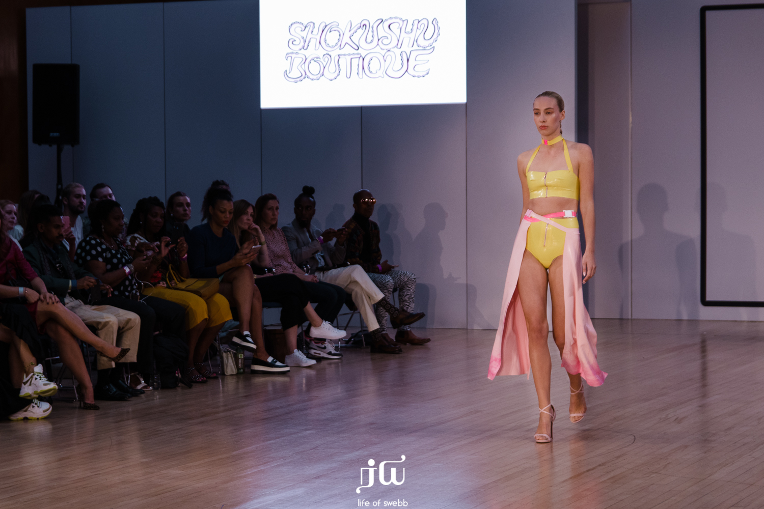 Magda Swider wearing Shokushu Boutique. Fashions Finest, 2019.